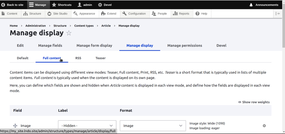 Display Suite Module