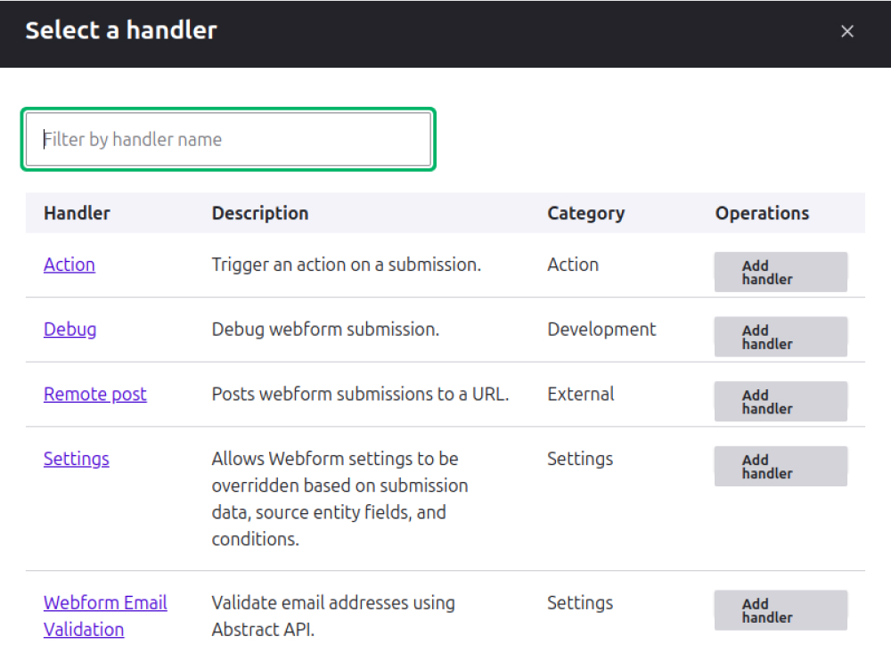 custom handler is working properly or not