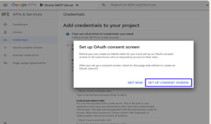 Set up a consent screen