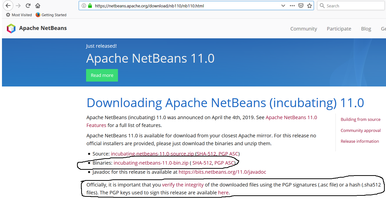 Download NetBeans 11