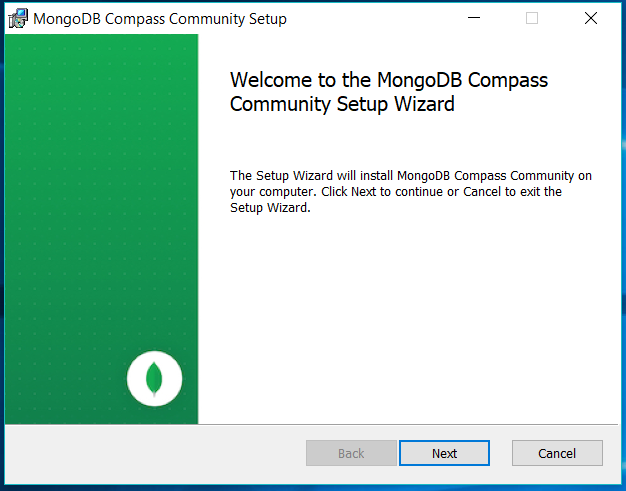 MongoDB Compass Welcome MongoDB Compass Welcome