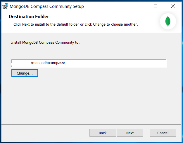 MongoDB Compass Path MongoDB Compass Path