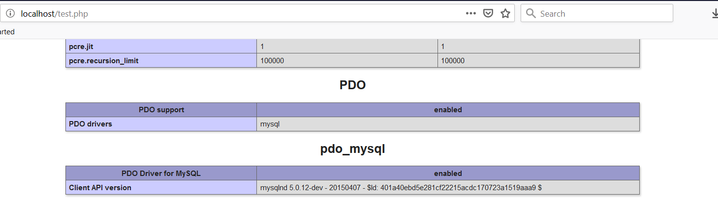 PHP Windows Configure PDO