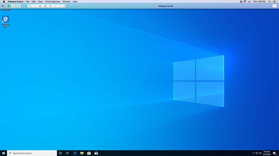 Windows - VMware Fusion - Full Screen