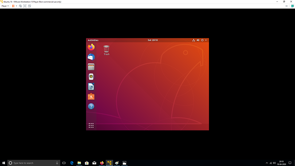 VMware Tools - Ubuntu - Full Screen