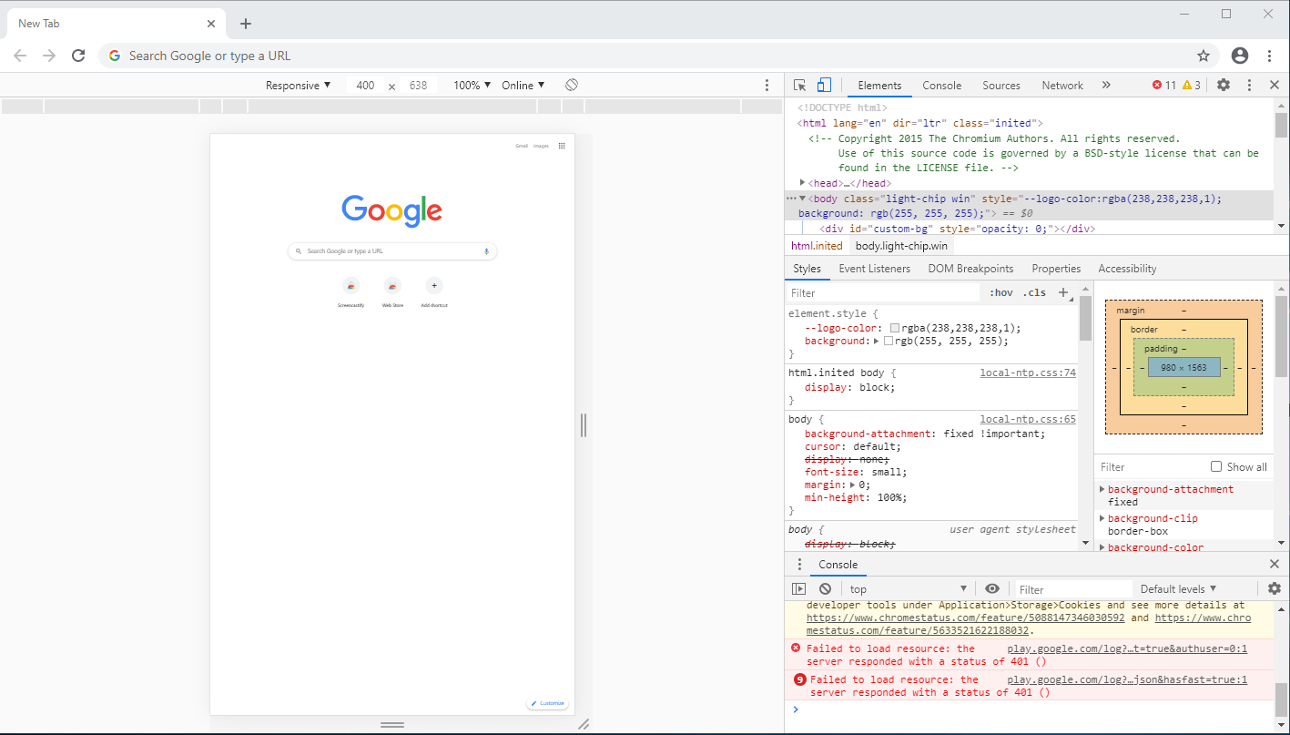 Chrome Full Page Screen Capture - Developer Tools