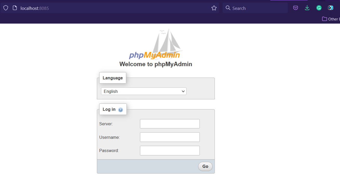 Containerize PHP with NGINX, MySQL, and MongoDB using Docker - phpMyAdmin