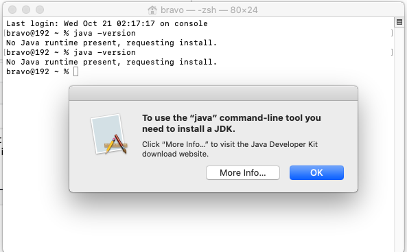 check java for mac